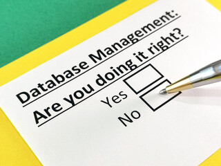 Obraz premium Questionnaire about marketing.