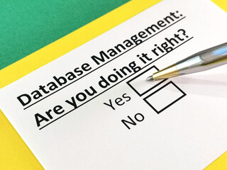 Obraz premium Questionnaire about marketing.