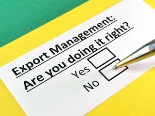 Obraz premium Questionnaire about marketing.