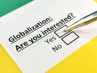 Questionnaire about marketing.