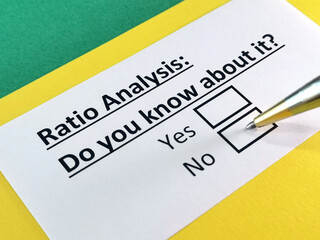 Obraz premium Questionnaire about marketing.