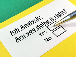 Obraz premium Questionnaire about marketing.