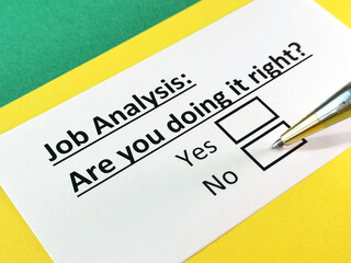 Obraz premium Questionnaire about marketing.