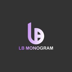 LB Initials Logo Design. LB Monogram