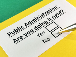 Obraz premium Questionnaire about marketing.
