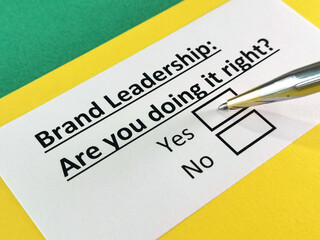 Obraz premium Questionnaire about marketing.