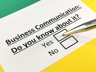 Obraz premium Questionnaire about marketing.