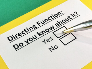 Obraz premium Questionnaire about marketing.