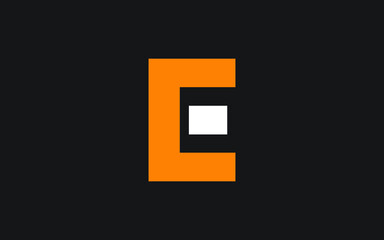 CE or EC Letter Initial Logo Design, Vector Template