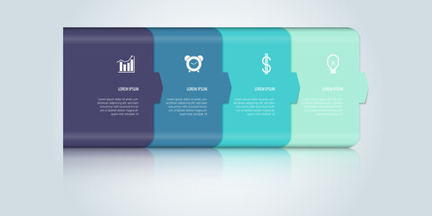 Colorful business infographic template.