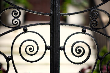 Parts of very old wrought iron gates.