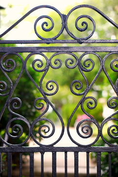 Parts Of Very Old Wrought Iron Gates.