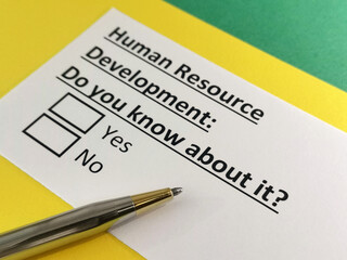 Obraz premium Questionnaire about marketing.