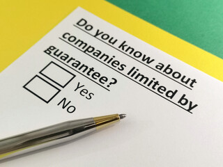 Obraz premium Questionnaire about marketing.