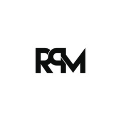 rpm letter original monogram logo design