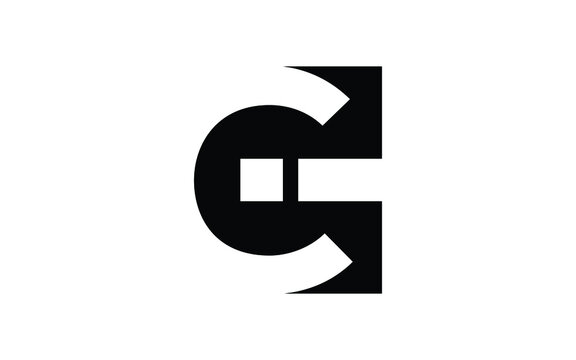 ci or ic Letter Initial Logo Design, Vector Template