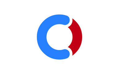 CO or OC Letter Initial Logo Design, Vector Template