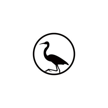recommend clip art: heron logo template design vector, flamingo animal