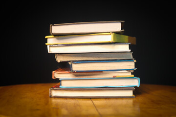 pile of old books
