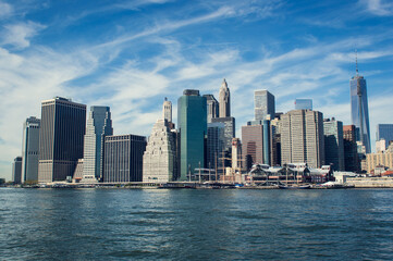 Fototapeta na wymiar New York Skyline Across The Hudson River, New York