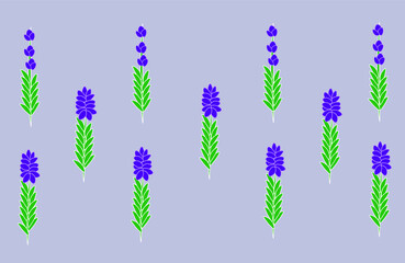Lavender vector in purple color background.