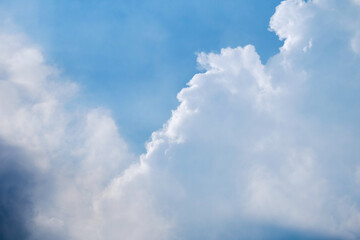 soft focus cloud and blue sky in the shiny day
