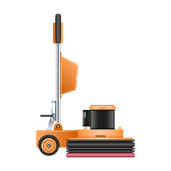 Cleaner vector icon.Realistic vector icon isolated on white background cleaner.