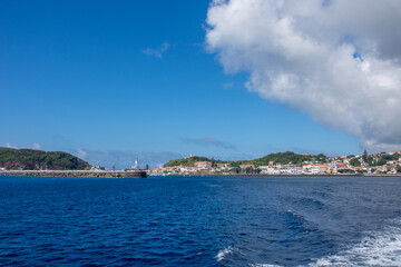 Walk on the Azores archipelago. Discovery of the island of Faial, Azores, Horta