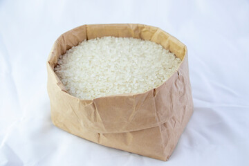 rice on a wooden table