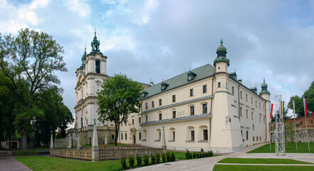 Fototapeta na wymiar Pauline monastery and St. Stanislaus Church at Skalka, Krakow, Poland