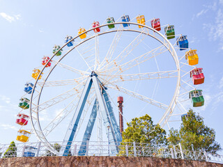 Colorful Ferris Wheel of Hopi Hari Amusement Park