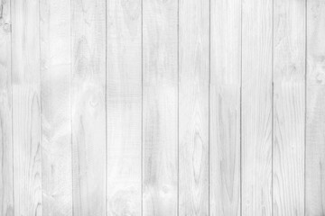 White wooden texture background. Old striped wood lumber wall. Lightboard floor natural pattern.