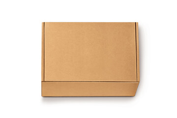 Cardboard box isolated on white