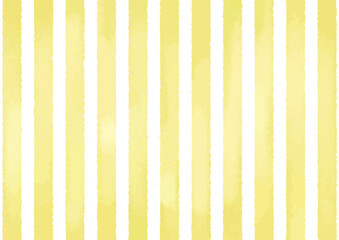 【 A4 / Yellow / Vertical 】Hand painted watercolor stripes, abstract watercolor background, vector illustration