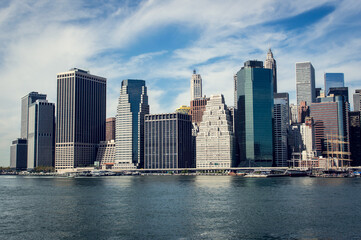 Fototapeta na wymiar Manhattan. New York City skyline panorama