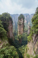 Avatar Mountain at Zhangjiajie National Forest Park in Hunan, China