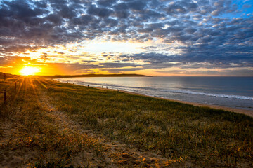 Sunrise in cronulla beach Australia