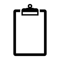 Clipboard flat illustration vector icon