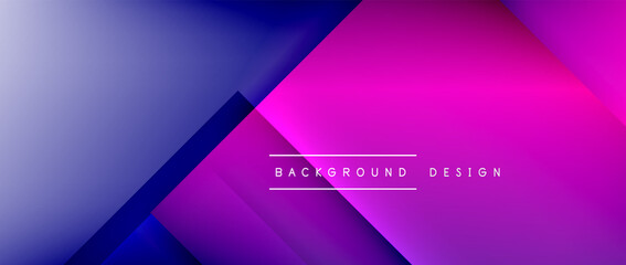 Square shapes composition, fluid gradient geometric abstract background. 3D shadow effects, modern design template