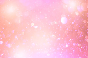 White rotating bokeh on a pink background.