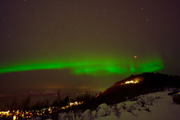 Northern Lights over B&oslash;do Norway in February 2020