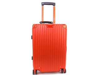Red of Suitcases  or Luggage on white background