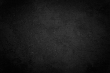 Close up retro plain dark black cement & concrete wall background texture for show or advertise or promote product and content on display and web design element concept decor.