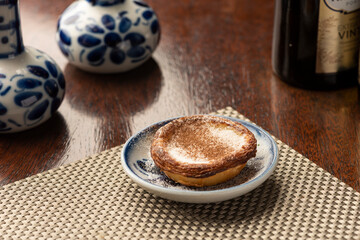 portuguese custard cream pie with nata - pastel de belem