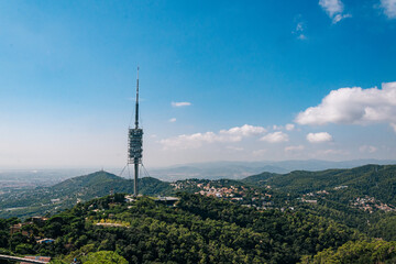 Obraz premium Park Tibidabo w Barcelonie