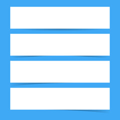 Obraz premium Blank Vector Paper Banners Template