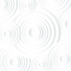 Round Abstract Repeat Seamless Pattern. Circle White abstract seamless geometric background. Art style can be used in cover design, book design, poster, cd cover, flyer, website. Vector.