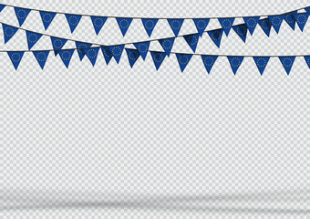 Bunting Hanging Banner EU Flag Triangle Background