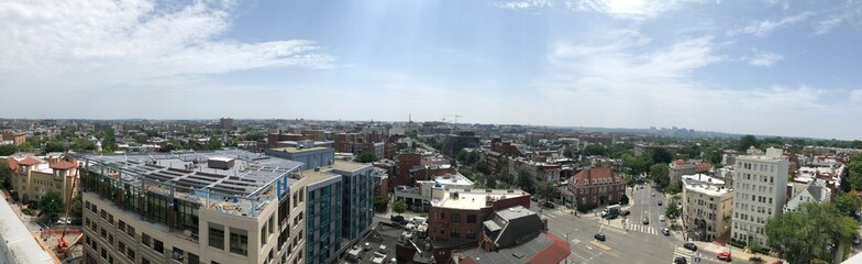 Naklejka premium A Beautiful Washington DC Panorama Skyline view