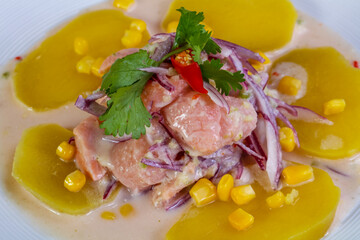 Ceviche with salmon